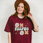 Nurse Flower And Bandage - ER Nurse Unisex Crewneck T-Shirt Sweatshirt Hoodie