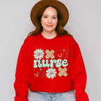 Nurse Flower And Bandage - ER Nurse Unisex Crewneck T-Shirt Sweatshirt Hoodie