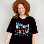 ICU Crew Doodles Design - ICU Nurse Unisex Crewneck T-Shirt Sweatshirt Hoodie