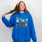 ICU Crew Doodles Design - ICU Nurse Unisex Crewneck T-Shirt Sweatshirt Hoodie