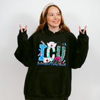 Intensive Care Unit Design - ICU Nurse Unisex Crewneck T-Shirt Sweatshirt Hoodie