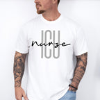 ICU Nurse Cursive Design - ICU Nurse Unisex Crewneck T-Shirt Sweatshirt Hoodie