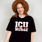 ICU Nurse Heartbeat Design - ICU Nurse Unisex Crewneck T-Shirt Sweatshirt Hoodie