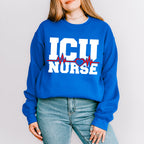 ICU Nurse Heartbeat Design - ICU Nurse Unisex Crewneck T-Shirt Sweatshirt Hoodie