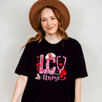 ICU Nurse Valentines Design - ICU Nurse Unisex Crewneck T-Shirt Sweatshirt Hoodie