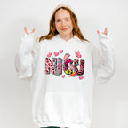 NICU Butterflies And Hearts Design - NICU Nurse Unisex Crewneck T-Shirt Sweatshirt Hoodie