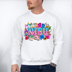 NICU Flowers And Doodles Design - NICU Nurse Unisex Crewneck T-Shirt Sweatshirt Hoodie