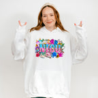 NICU Flowers And Doodles Design - NICU Nurse Unisex Crewneck T-Shirt Sweatshirt Hoodie