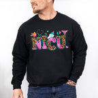 NICU Leopard Doodles Design - NICU Nurse Unisex Crewneck T-Shirt Sweatshirt Hoodie