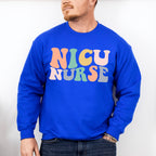 Groovy NICU Nurse Design - NICU Nurse Unisex Crewneck T-Shirt Sweatshirt Hoodie