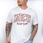 NICU Nurse Heart Floral Design - NICU Nurse Unisex Crewneck T-Shirt Sweatshirt Hoodie