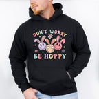 Don't Worry Be Hoppy Smiley - Easter Day Unisex Crewneck T-Shirt Sweatshirt Hoodie