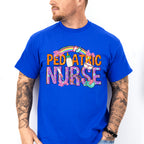 Pediatric Nurse Rainbow Design - Pediatric Nurse Unisex Crewneck T-Shirt Sweatshirt Hoodie