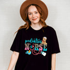 Pediatric Stethoscope Leopard Design - Pediatric Nurse Unisex Crewneck T-Shirt Sweatshirt Hoodie