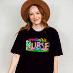 Colorful Pediatric Nurse Dinosaur Design - Pediatric Nurse Unisex Crewneck T-Shirt Sweatshirt Hoodie