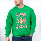 Happy Easter Walking Friends - Easter Day Unisex Crewneck T-Shirt Sweatshirt Hoodie