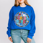 School Nurse Leopard Circle Design - School Nurse Unisex Crewneck T-Shirt Sweatshirt Hoodie