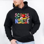 Apple And Ruler School Nurse Design - School Nurse Unisex Crewneck T-Shirt Sweatshirt Hoodie