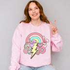 Easter Doodles Lightning - Easter Day Unisex Crewneck T-Shirt Sweatshirt Hoodie