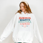 Summer nights Ballpark Lights - Baseball Unisex Crewneck T-Shirt Sweatshirt Hoodie