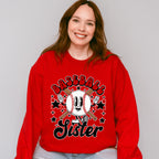 Smiley Baseball Sister - Baseball Unisex Crewneck T-Shirt Sweatshirt Hoodie
