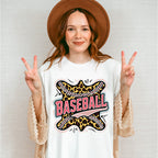 Baseball Leopard Leather Design - Baseball Unisex Crewneck T-Shirt Sweatshirt Hoodie