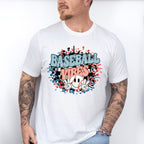 Baseball Vibes Smiley - Baseball Unisex Crewneck T-Shirt Sweatshirt Hoodie