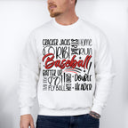 Batter Up Double Header Design - Baseball Unisex Crewneck T-Shirt Sweatshirt Hoodie