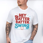 Hey Batter Batter Swing Baseball Design - Baseball Unisex Crewneck T-Shirt Sweatshirt Hoodie