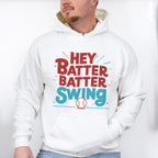 Hey Batter Batter Swing Baseball Design - Baseball Unisex Crewneck T-Shirt Sweatshirt Hoodie