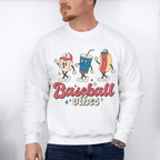 Baseball Drink And Hot Dog Design - Baseball Unisex Crewneck T-Shirt Sweatshirt Hoodie