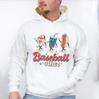 Baseball Drink And Hot Dog Design - Baseball Unisex Crewneck T-Shirt Sweatshirt Hoodie