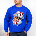 Baseball Doodles Design - Baseball Unisex Crewneck T-Shirt Sweatshirt Hoodie