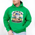 Take Me Out The Ball Game Running Ball Design - Baseball Unisex Crewneck T-Shirt Sweatshirt Hoodie