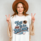 Take Me To The Ballpark Glove Design - Baseball Unisex Crewneck T-Shirt Sweatshirt Hoodie