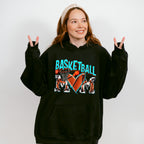 Turquoise Basketball Mom Design - Basketball Unisex Crewneck T-Shirt Sweatshirt Hoodie