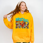 Turquoise Basketball Mom Design - Basketball Unisex Crewneck T-Shirt Sweatshirt Hoodie