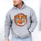 Circle Gameday Leopard Design - Basketball Unisex Crewneck T-Shirt Sweatshirt Hoodie