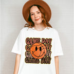 Smiley Basketball Game Day Design - Basketball Unisex Crewneck T-Shirt Sweatshirt Hoodie