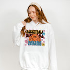 Smiley Basketball Mom Design - Basketball Unisex Crewneck T-Shirt Sweatshirt Hoodie