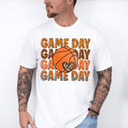 Leopard Heart Game Day Design - Basketball Unisex Crewneck T-Shirt Sweatshirt Hoodie