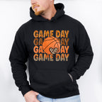 Leopard Heart Game Day Design - Basketball Unisex Crewneck T-Shirt Sweatshirt Hoodie