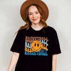 Smiley Basketball Design - Basketball Unisex Crewneck T-Shirt Sweatshirt Hoodie
