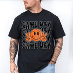 Smiley Peace Sign Game Day Design - Basketball Unisex Crewneck T-Shirt Sweatshirt Hoodie