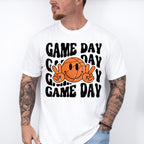 Smiley Peace Sign Game Day Design - Basketball Unisex Crewneck T-Shirt Sweatshirt Hoodie