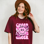 Pink Cheerleader Smiley Design - Cheerleader Unisex Crewneck T-Shirt Sweatshirt Hoodie