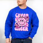 Pink Cheerleader Smiley Design - Cheerleader Unisex Crewneck T-Shirt Sweatshirt Hoodie