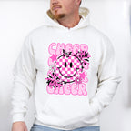 Pink Cheerleader Smiley Design - Cheerleader Unisex Crewneck T-Shirt Sweatshirt Hoodie