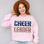 Cheerleader US Flag Design - Cheerleader Unisex Crewneck T-Shirt Sweatshirt Hoodie
