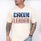 Cheerleader US Flag Design - Cheerleader Unisex Crewneck T-Shirt Sweatshirt Hoodie